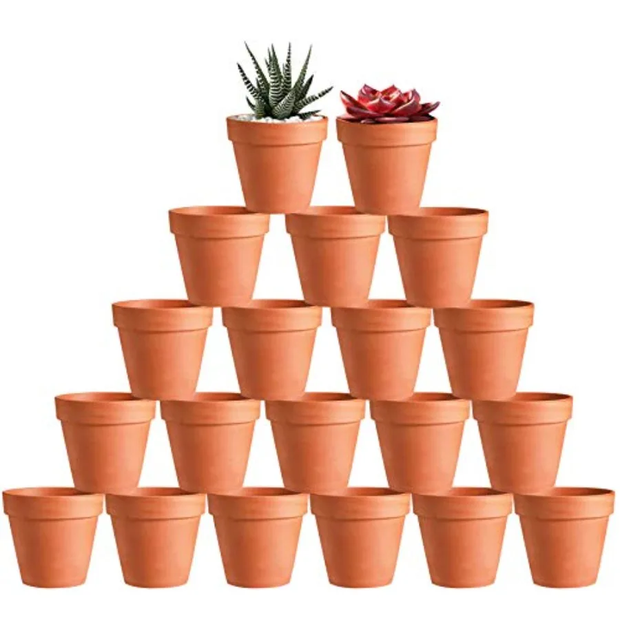 

3 inch Plant Nursery pots Number of Items in a 20 Pack, with Drain, Succulent Seedling Planter, use with Indoor, windowsill, Te