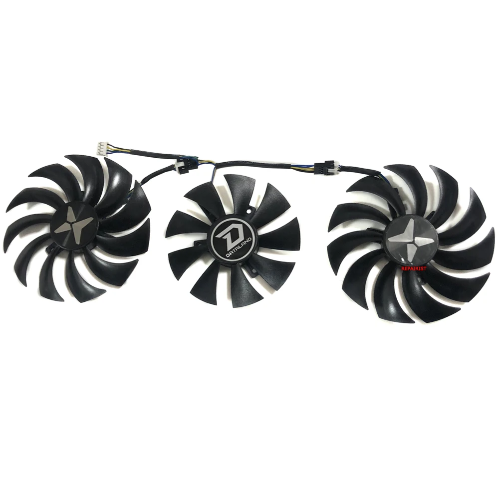 3Pcs/Set DIY GA91S2H GAA8S2U Graphics Fan GPU VGA Cooler For Powercolor AXRX 6900XT 6800XT RX6800 16GB Cards Replace