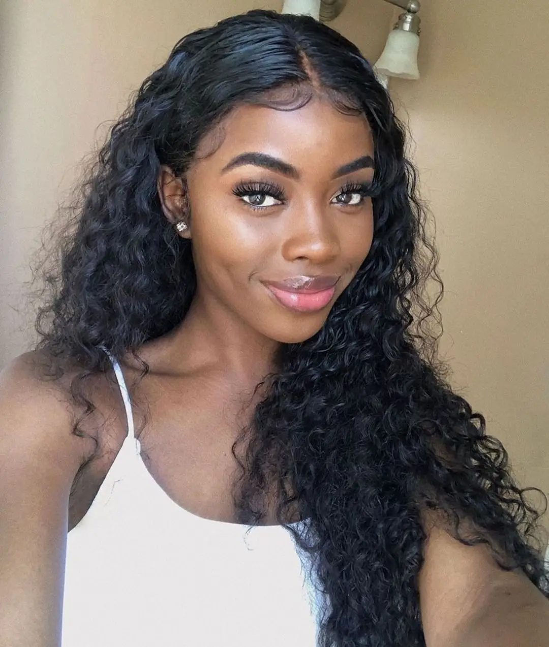 Natural Deep Wave 13x6 HD Lace Front Wig 12A Raw Virgin Human Hair Wear And Go Pre Cut Lace Tight Neat Curls For Women Ideal Thanksgiving Family Gathering