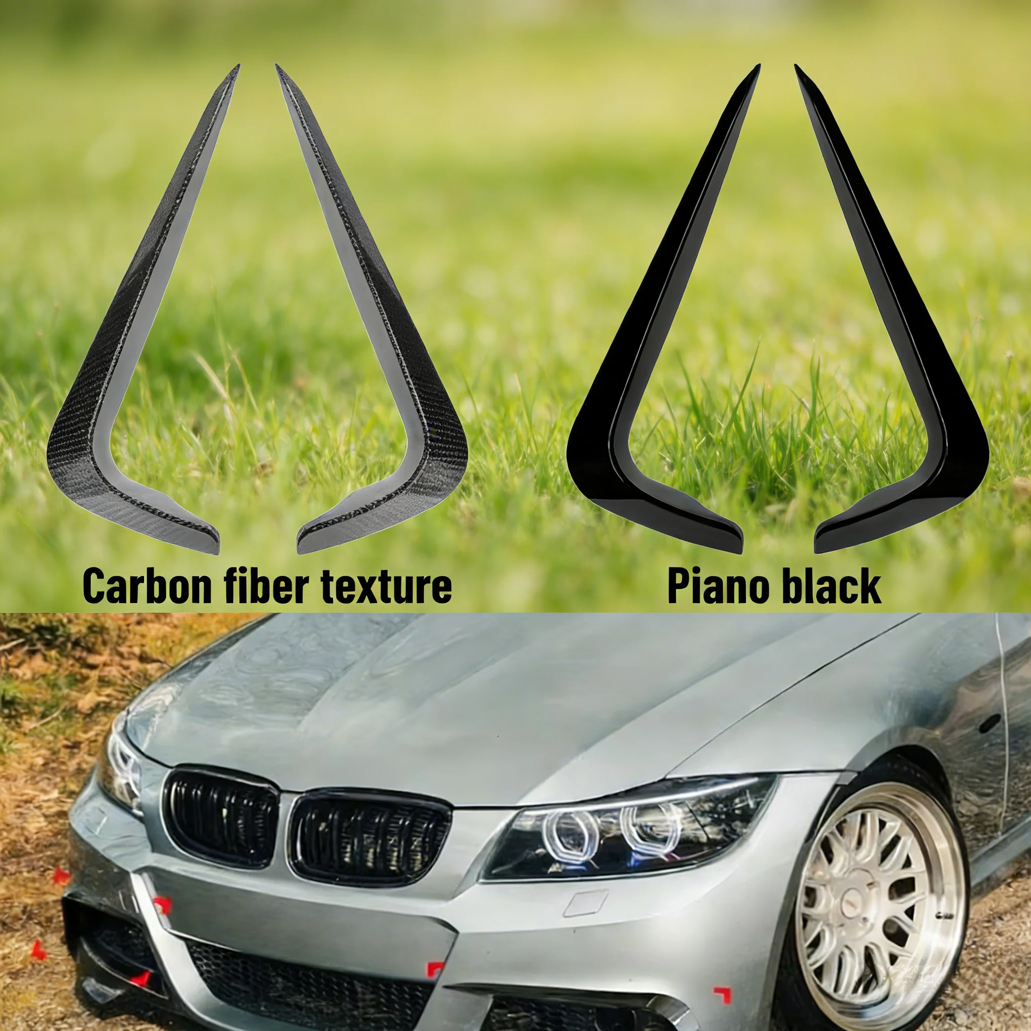 

Для BMW 3 серии E90 E91 LCI 2009-2012 M Sport: передний сплиттер, накладка на передний бампер, диффузор, защитная крышка