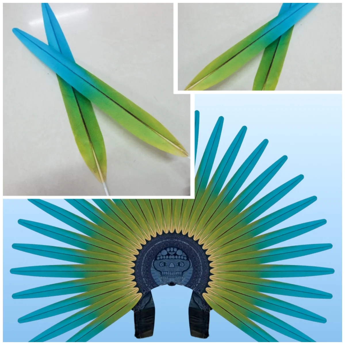 

Artificial Pheasant Feather/Fake Macaw Feather 22-24" Decoration Feather Carinival /Samba /Burlesque/Azteca Headwear10-100pcs