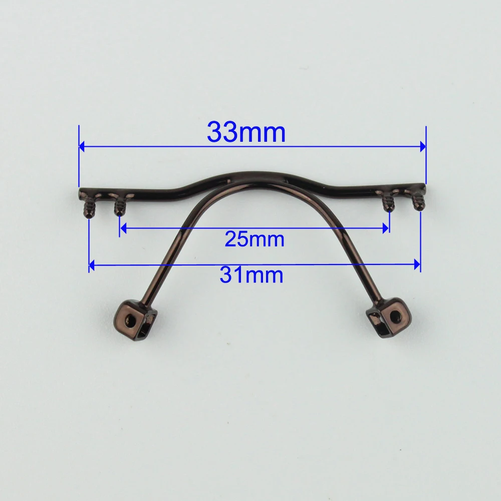 10pcs Eyeglasses Bridge Nose Pad Arm Metal Rimless Optical Frame Broken Replacement Eyewear Glasses Accessory 1113