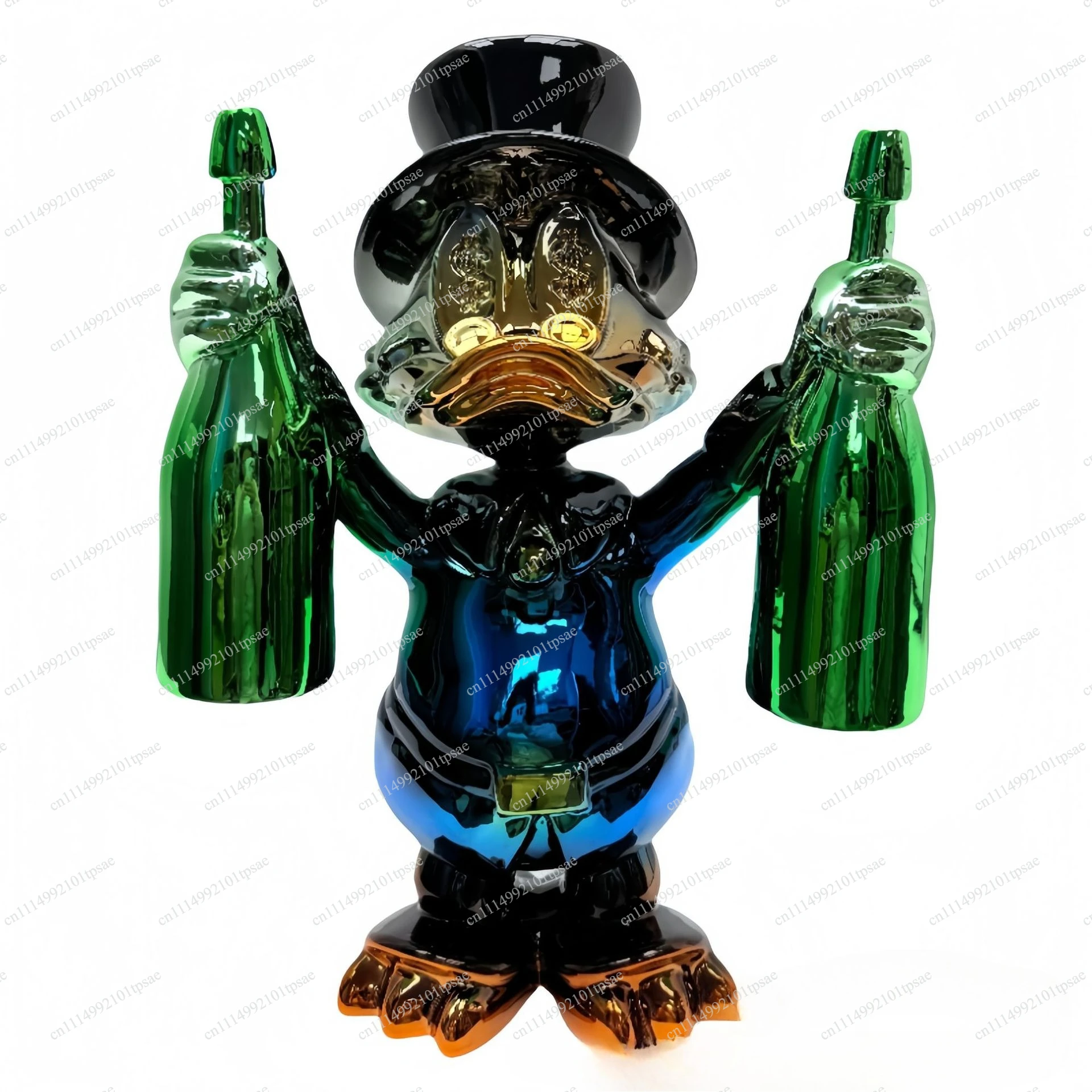 Cross border modern resin handicrafts trendy electroplating shopping mall hotel lobby decoration high-end