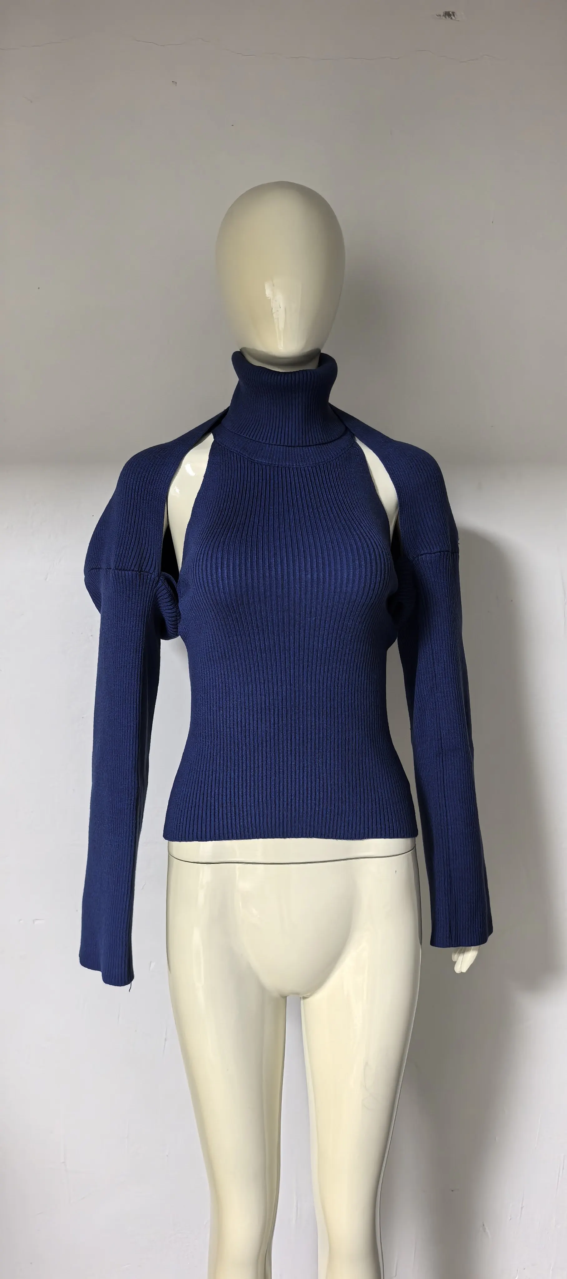 Blue Vest and Shawl