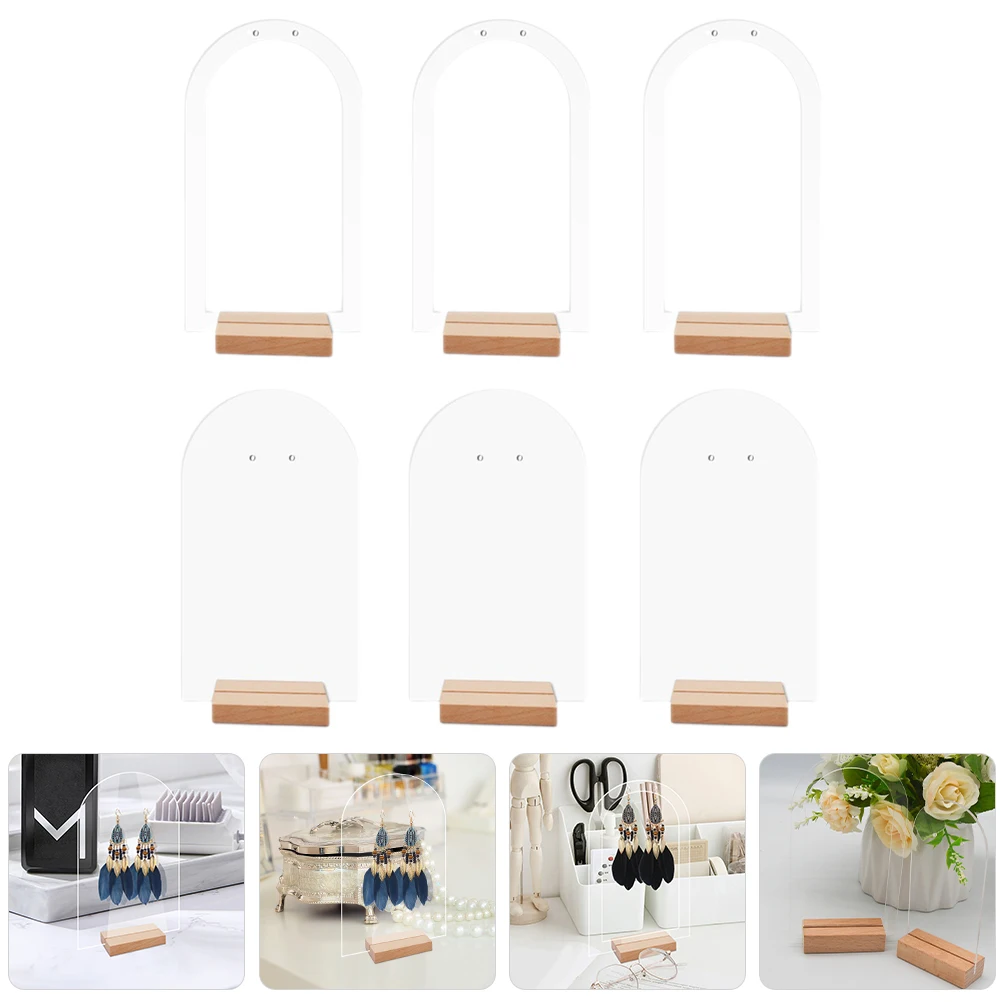 

Earring Display Stand Earrings Holder Hanging Organizer Tower Retail Hanger Shape Shelf