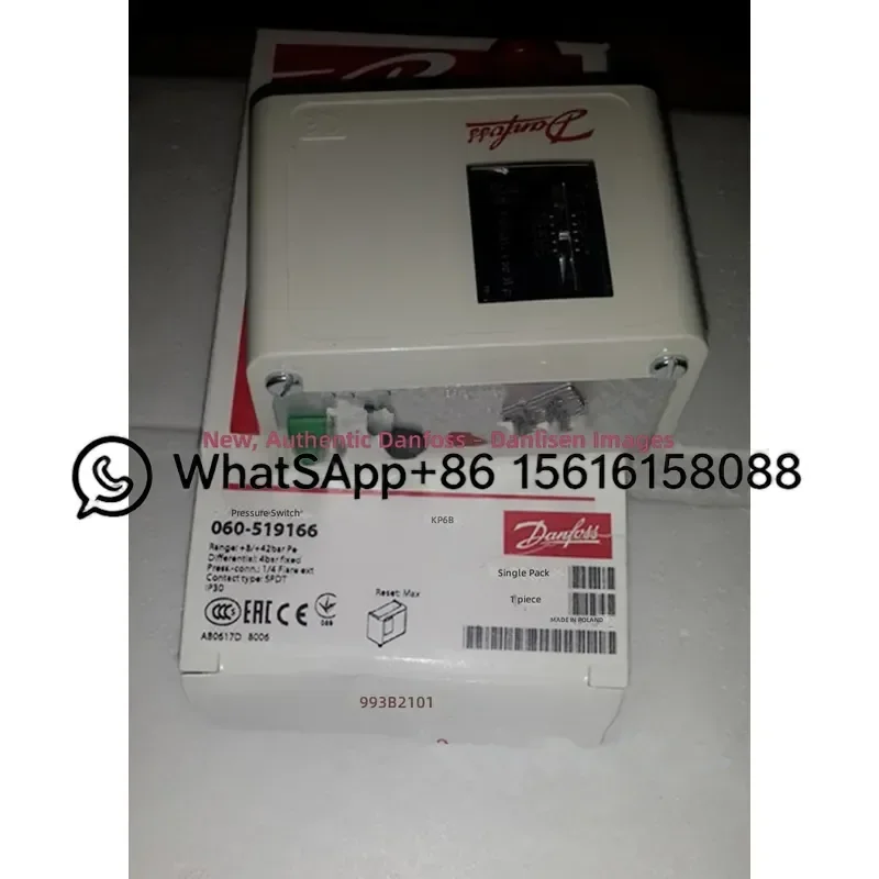 Danfoss Pressure Switch KP6B 060-519166 8-42 Bar Industrial Refrigeration Compressor Control Valve Genuine Replacement Part