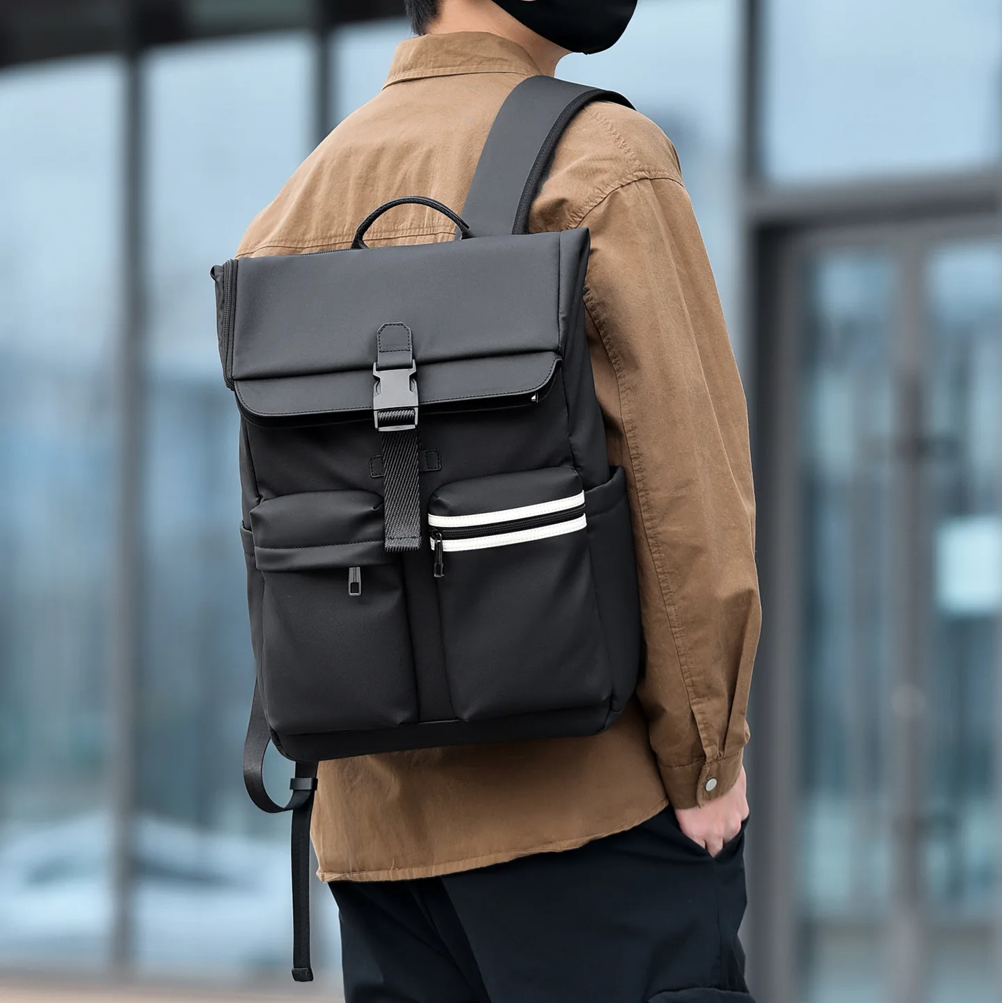 16-Inch Business Commuter Laptop Backpack for Students,Ergonomic Travel Bag For High School College Work Daily Commute