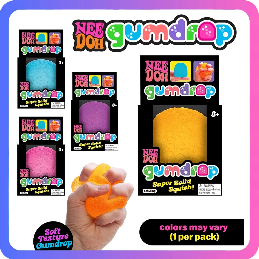 2026 New Mini Candy NeeDoh Gumdrop Brinquedo Sensorial Macio Anti-Stress Bola De Apertar Caixa Surpresa