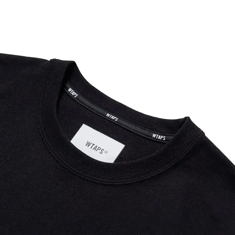 WTAPS 26SS Herren-T-Shirt aus schwerem Stoff mit Tasche, einfarbig, lockere Passform, lässiges Kurzarm-Streetwear-Shirt – Detail 5