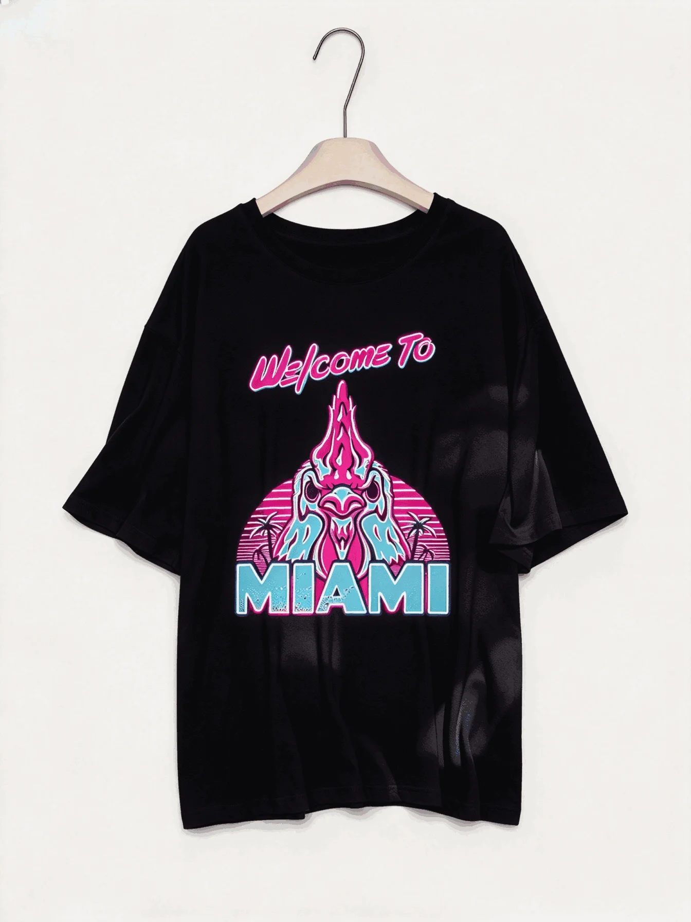 HOTLINE MIAMI Summer New Cotton Retro Unisex Casual Fashion T-shirt High Street Oversized Unisex Trendy Vintage Loose Couples