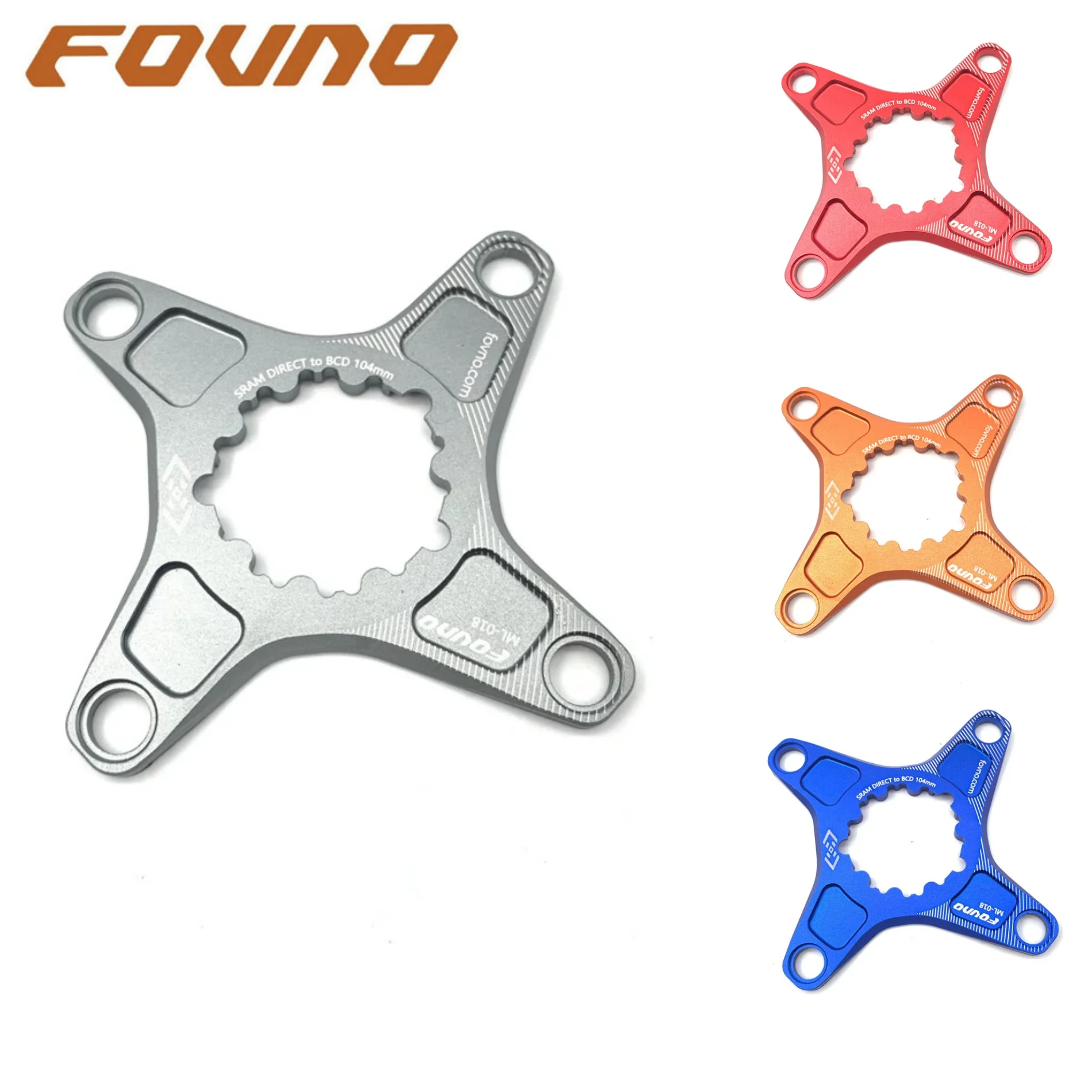 FOVNO MTB Mountain Bike Pedal Crank ForGXP to BCD 104mm Spider Adapter to SRAMs  XX1 X0 X9 Crank  to 104BCD