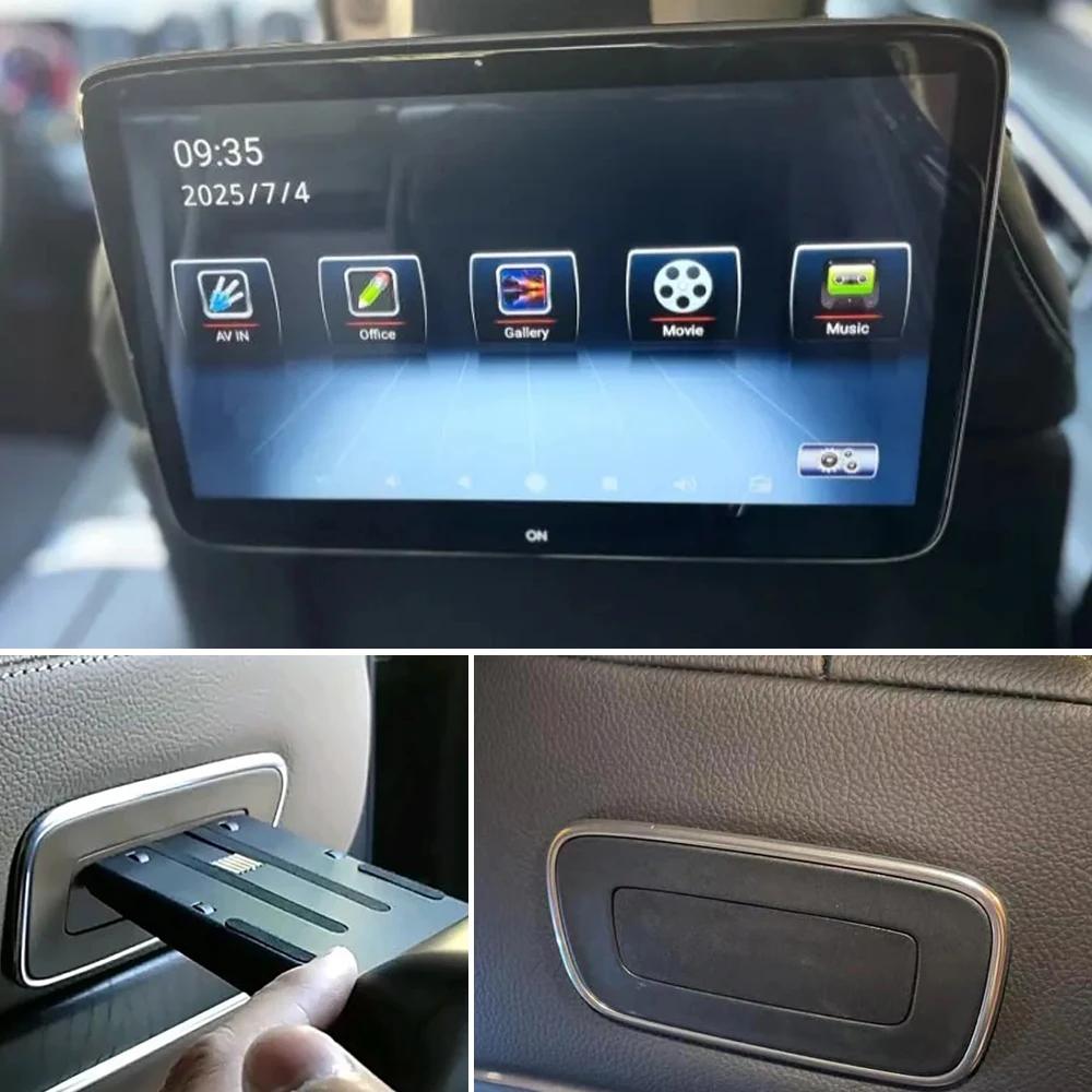 

Headrest Monitor Plug And Play For 2021 2022 2023 Mercedes-Benz G500 G63 AMG Back Seat With jack Android WiFi Car TV Seat Screen