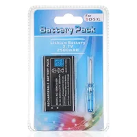 Batería de litio recargable de 3,7 V y 2500mAh para batería de repuesto 3DS XL con destornillador para nueva consola de juegos 3DS XL/LL