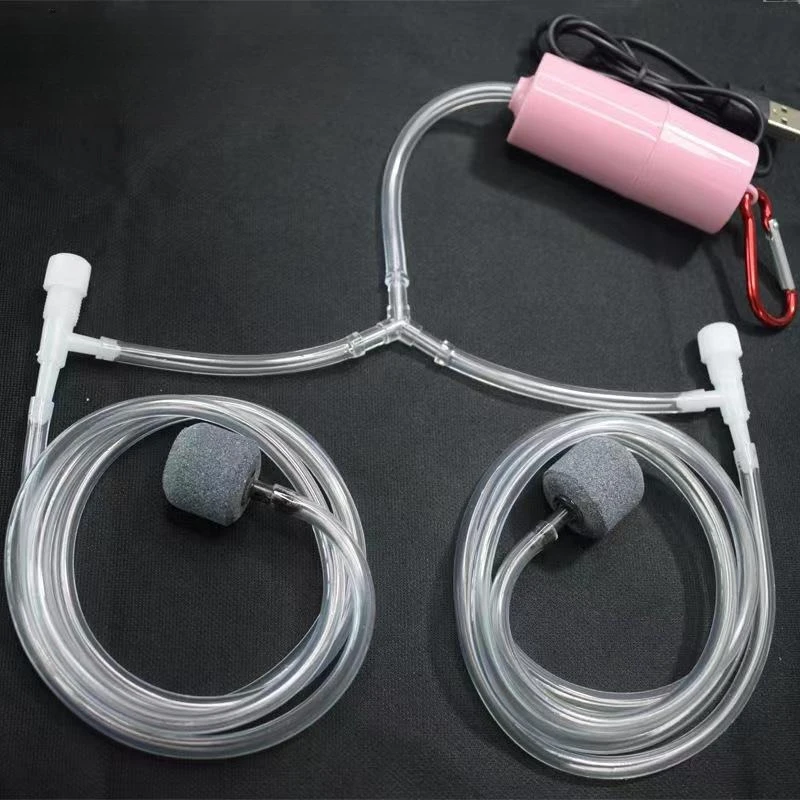 

USB Mini Aquarium Air Pump Kit Oxygen Pump With Air Stone Silent High Energy Efficient Aquarium Filter Fishing Tank Accessories
