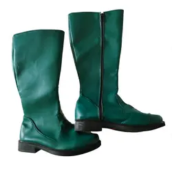 Kamen Kyu 2 go Cosplay boots Green Boots Custom Size
