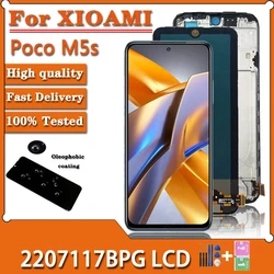 6.43'' AMOLED For Xiaomi Poco M5s M5S Lcd 2207117BPG Display With Frame Touch Screen Digitizer Assembly Replacement test