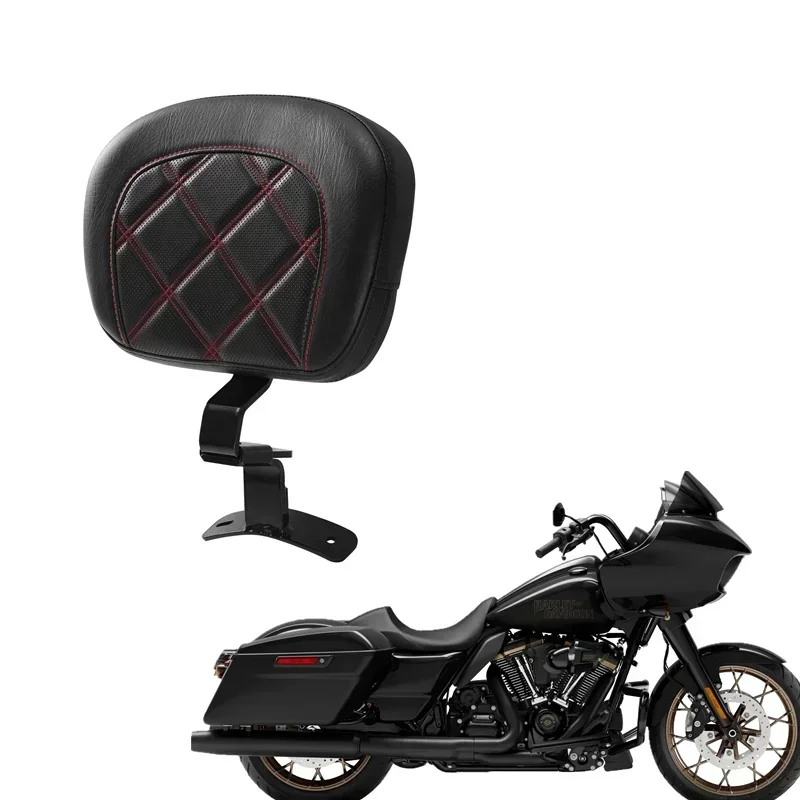 For Harley Touring Road King Street Glide 2009-2022 2020 Accesorios moto Front Driver Rider Backrest Pad