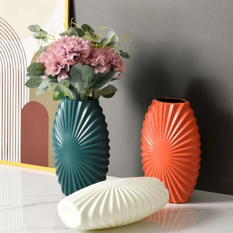 DIY Epoxy Resin Silicone Vase Mold Geometric Shell-shaped Flower Pot Concrete Gypsum Pouring Silicone Mold Home Decoration Gifts modern fashion reliefs texture 3d wallpaper living room bedroom pure color home decoration wallpaper papel de parede beibehang