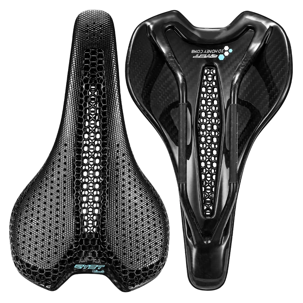 RYET Carbon 3D Geprint Zadel Ultralight 190g 7*9 Fietszadel Voor Mannen Vrouwen Triathlon Road MTB Mountain Gravel Fietsen onderdelen