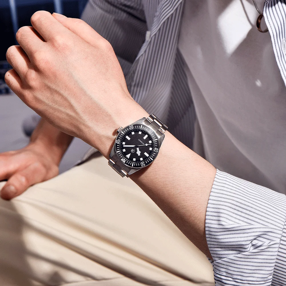 2025 ساعة رولستيمي للرجال ساعات أوتوماتيكية للرجال NH35 ساعة ميكانيكية إطار مضيء 100 متر مقاومة للماء من الفولاذ المقاوم للصدأ