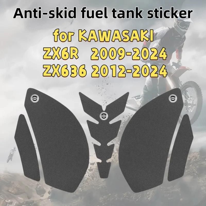 for KAWASAKI ZX6R 2009-2024 ZX636 2012-2024 motorcycle fuel tank sticker body fishbone sticker  ZX6R 2009-2024 ZX636 2012-2024