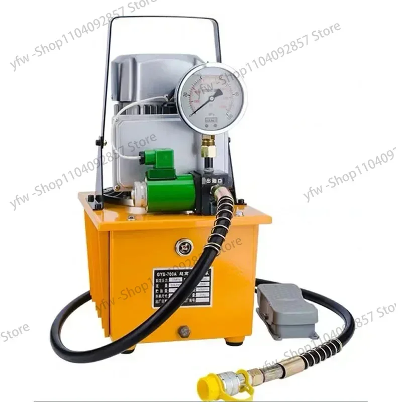 750W Electric Hydraulic Pump Ultra High Pressure Electric Pump Hydraulic Oil Station High Pressure Oil Pump