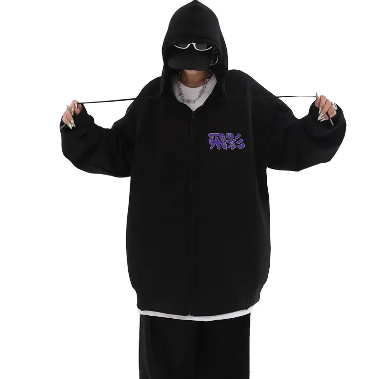 

Anime YuYu Hakusho Hiei Zipper Hoodie Men Women Hip Hop Cartoon Oversized Zip Up Hoodies Male Fashion Casual Vintage Streetwear