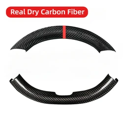 Steering Wheel Cover for Tesla Model 3 Highland Model Y Juniper 2025 Real Dry Carbon Fiber 3K 240G Handmade Steering Wheel Shell