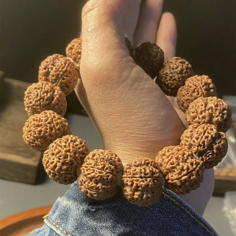 Five Or Six Petals Nepal Big Rudraksha Beads Bracelet Honeycomb Plum Blossom Double Crafts Men and Wom