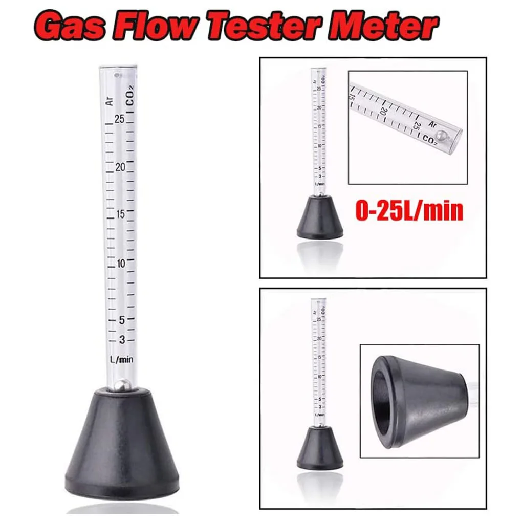 

Argon Co2 Gas Flow Meter Peashooter Scale Tester Dual Scales Lightweight Measure For Gas Flowmeter Mig Tig Welder Welding Tools