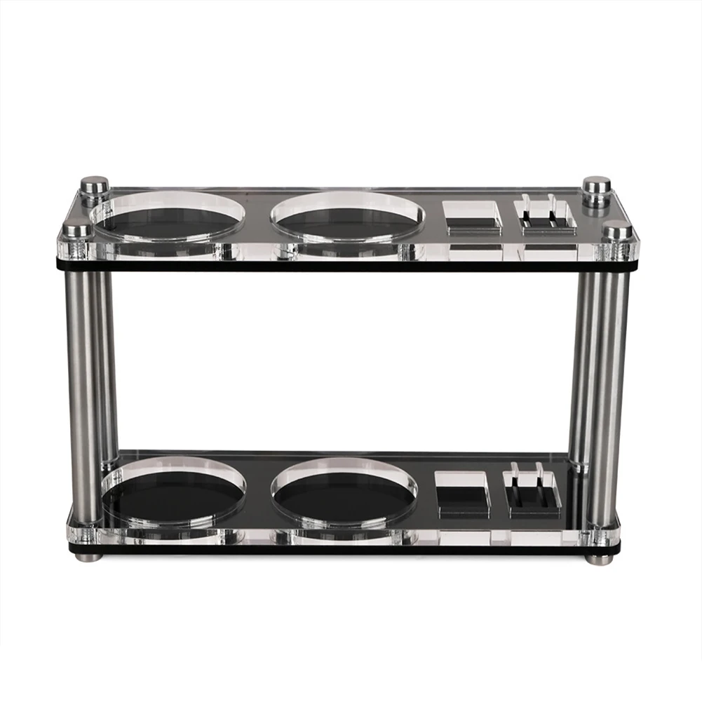 Espresso Tool Holder Portafilter Organizer Black Transparent Coffee Tools Organizer Stand Compatible With 54mm Portafilter