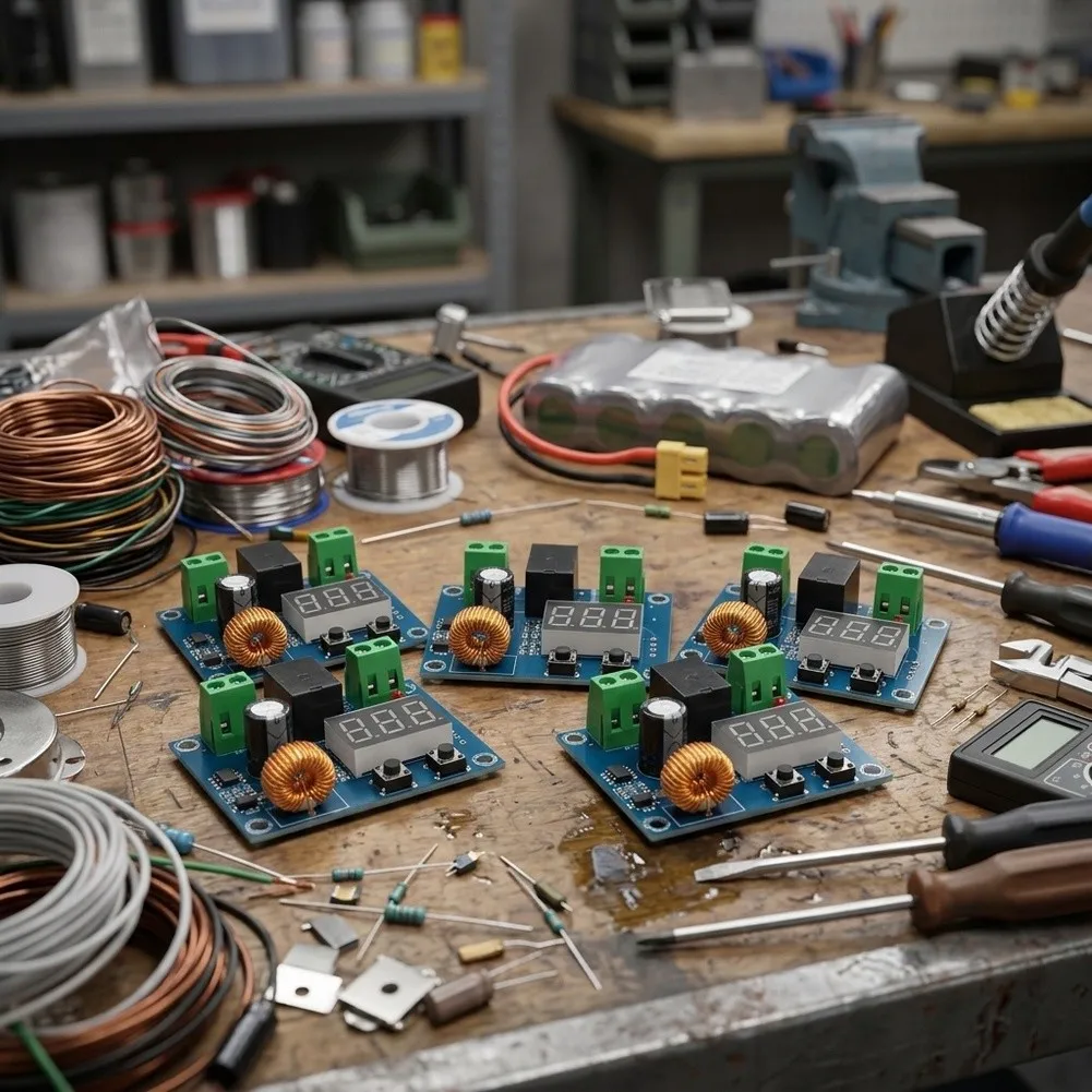 Digital Voltage Monitor and Disconnect Switch for 12 24 36V For Lithium For Battery Applications with Compact 5.7x4.2x1.6cm Size