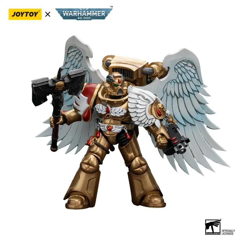 [AUF LAGER] JOYTOY Warhammer 40K Action Figure 1/18 Blood Angels Sanguinary Guard mit Encarmine Axe Anime Militär Modell Spielzeug