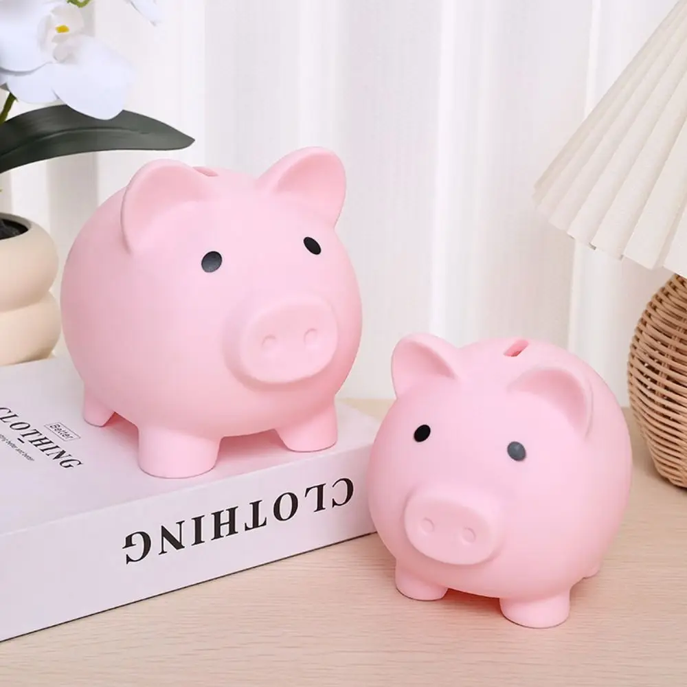 Tirelire cochon de dessin animé, capacité suffisante, boîte d'économie d'argent créative, Style macaron, ornements de bureau