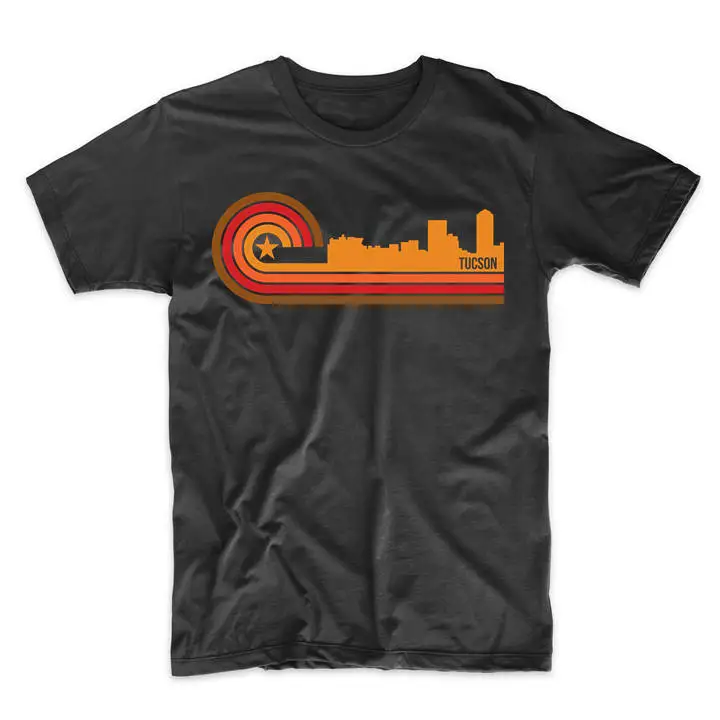 Tucson T Shirt Retro Style Arizona Skyline Az