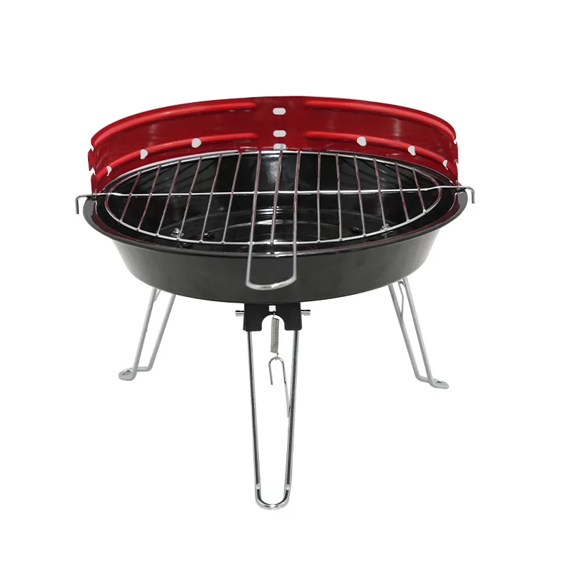 

Custom Portable Folding Grill Outdoor Grill 13 Inch Adjustable Round Charcoal Grill