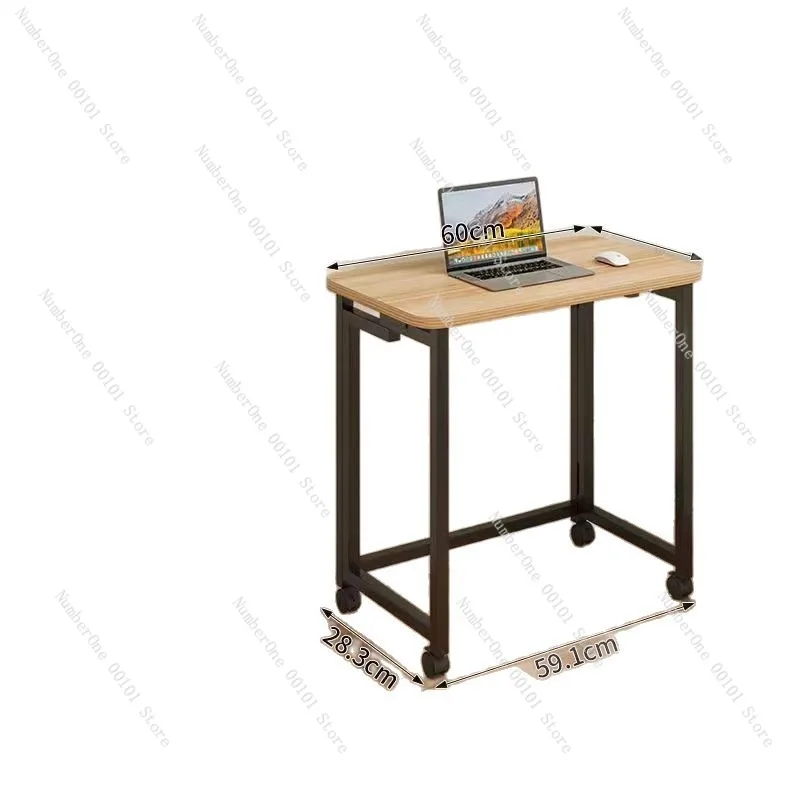 Folding Table, Portable Desk, Home Computer Desk, Bedroom Bedside Table, Simple Study Small Table, Multi-functional Workbench