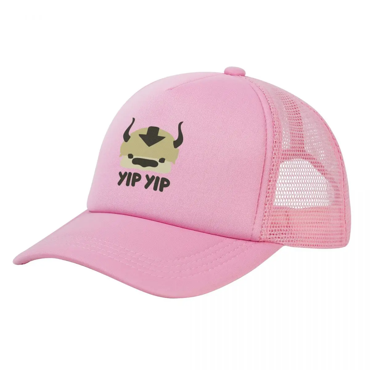 Yip Yip Appa The Last Airbender Anime Mesh Baseball Caps Unisex Sport Trucker Worker Cap Dad Hat Adjustable Spring Trucker Caps