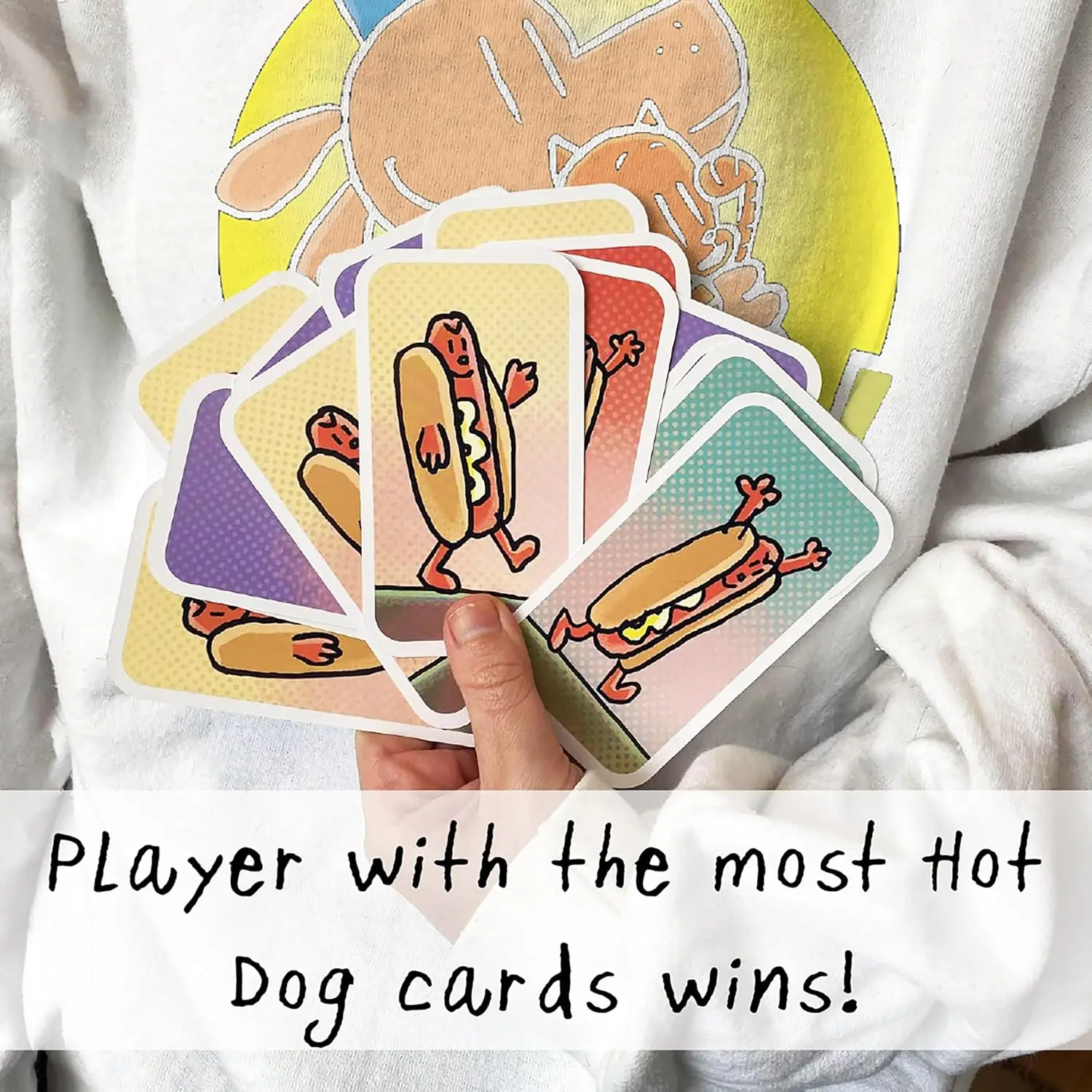 

Dog Man Card Game for Families and Friends The Hot Dog Card Game Board Deck