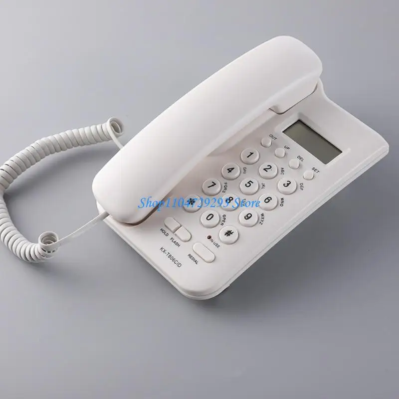 Corded Telephone for Desk Landline Desktop House Phone Seniors Caller
