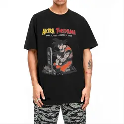 Novelty RIP Akira Toriyama 1955 To 2024 T-Shirt Men Crewneck Cotton T Shirts Short Sleeve Tees Birthday Gift Clothes