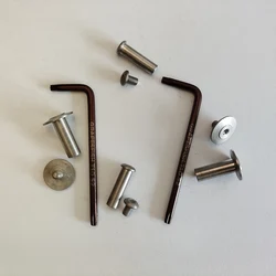 1 Full Set CNC Machined Custom Axis Spindle Screws Mod Replacement Parts for Leatherman Surge Pliers Tools With T10 Torx Wrench