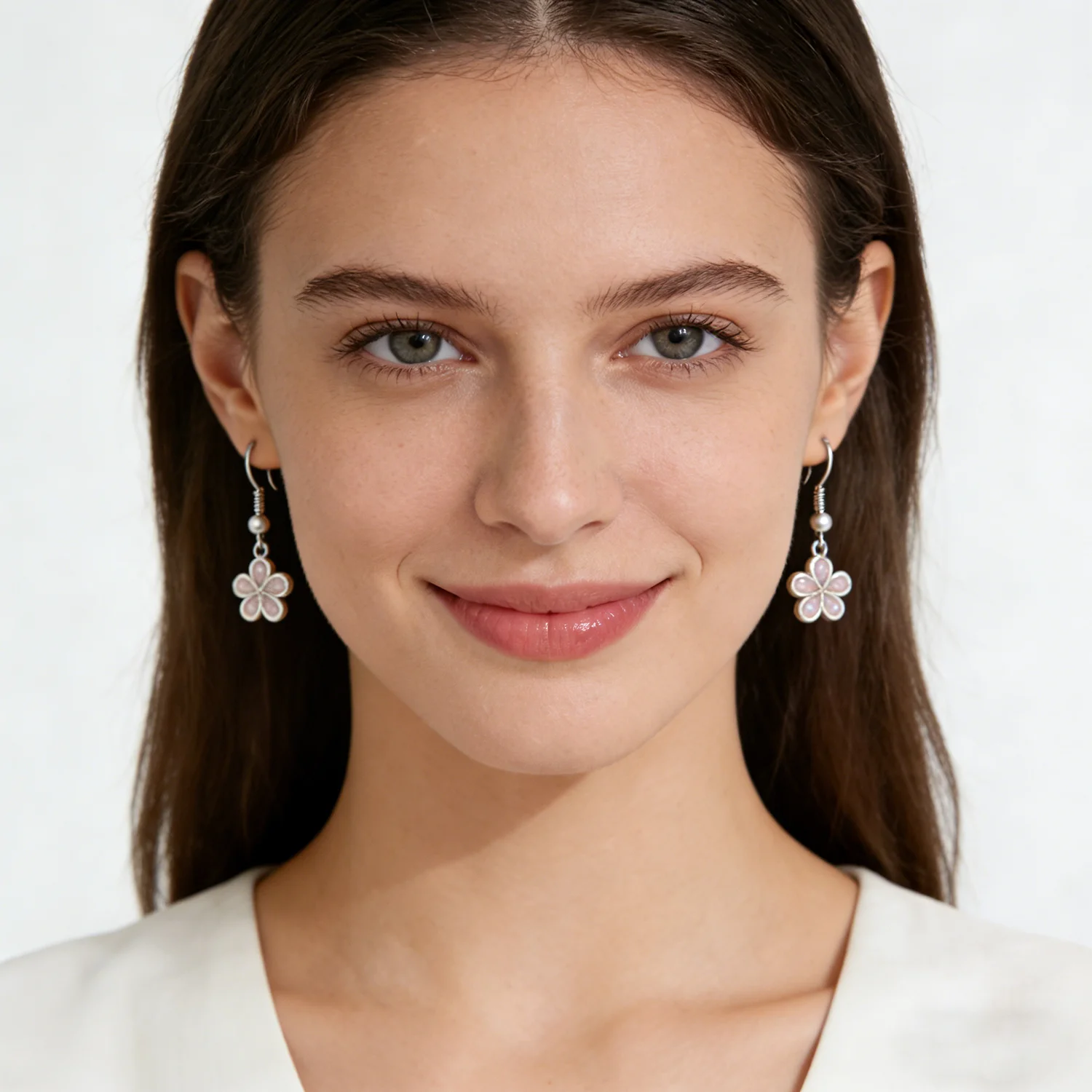 Pastelowe różowe kolczyki z op – Opal Earrings Dangle recenzja i cena