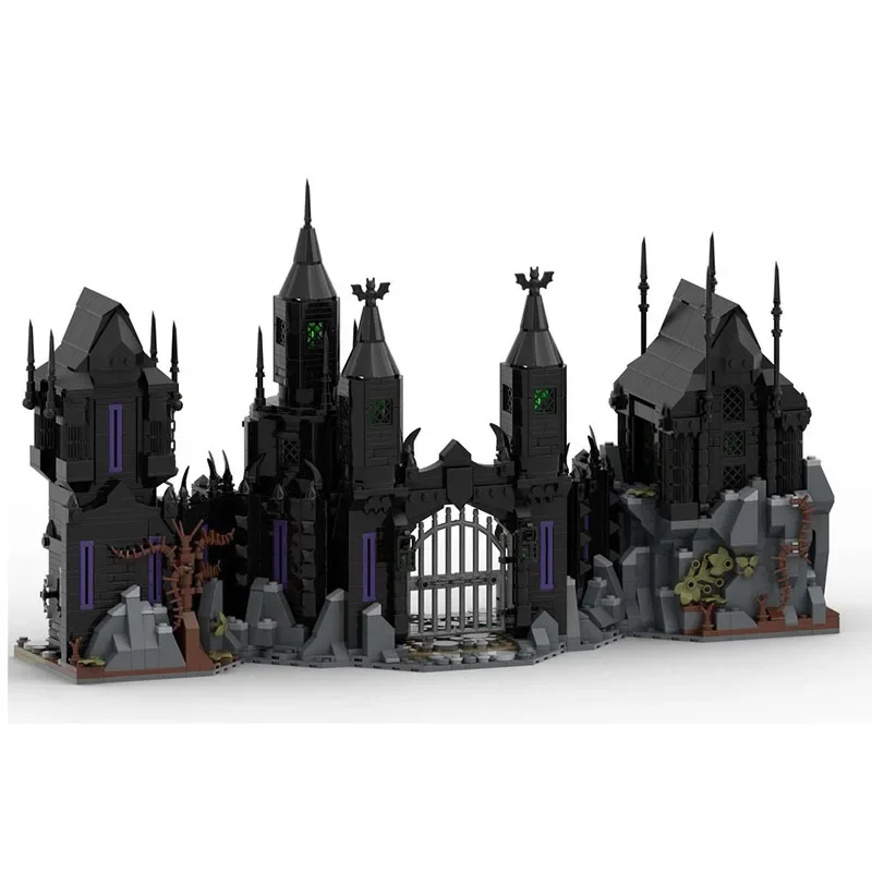 Bloques de construcción Moc, desafío Medieval, tecnología de Castillo infierno, bloques de construcción modulares, regalo de Festival, juguete para niños, juego DIY