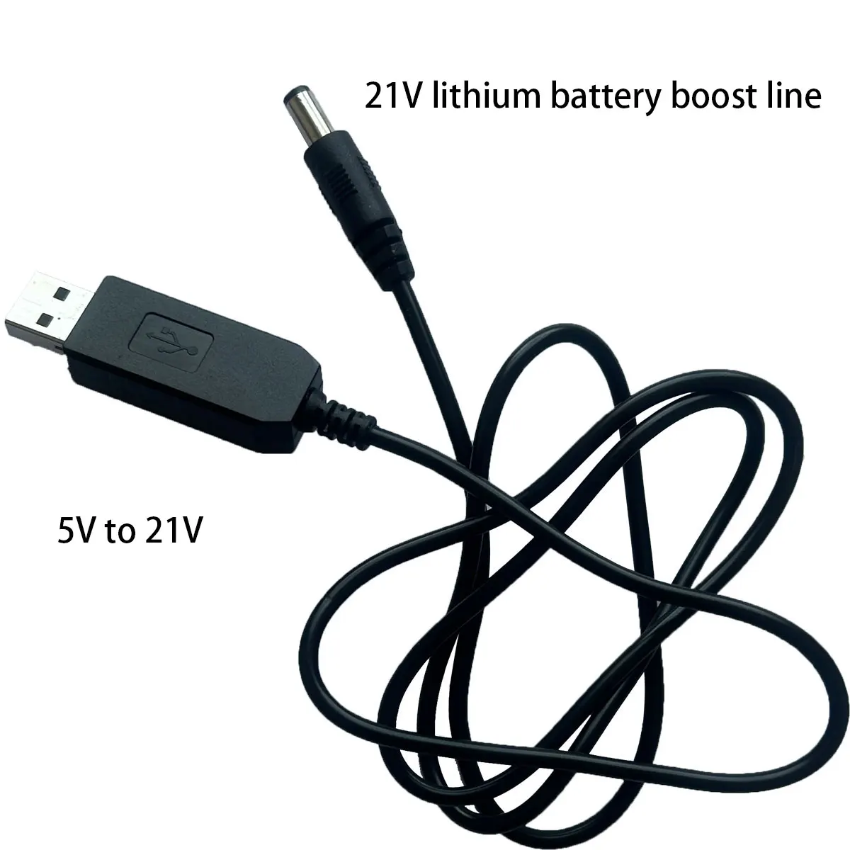 Câble de suralimentation 5V à 21V, câble de charge dédié pour batterie 21V, interface DC, adaptateur USB, chargeur, 1 pièce