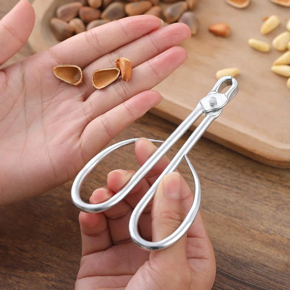 

Pine Nut Clip Opener Metal Opening Tool Multi-use Cracking Household Convenient Daily Stainless Steel