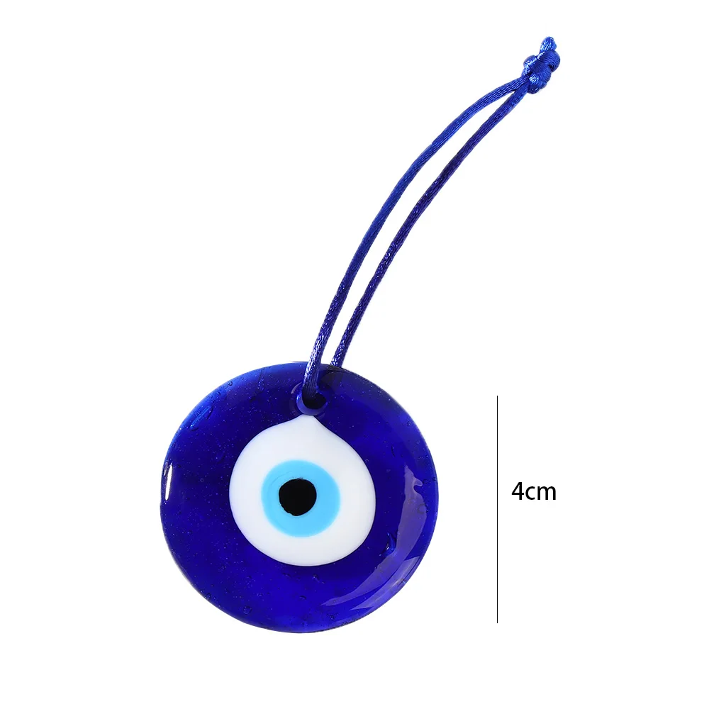 1PC Kabbalah Charms Evil Eye Home Office Car Blue Glass Car Pendant Amulet Auto Decor Interior Decor