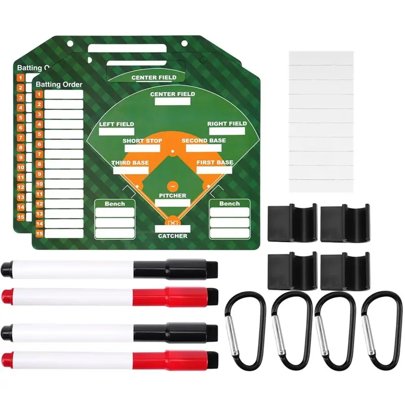 

【SPECIAL】Magnetic Dry Erase Lineup Board For Base Ball With 30 Sheets-For Coaches, Clip Board For Baseball Training Accessories