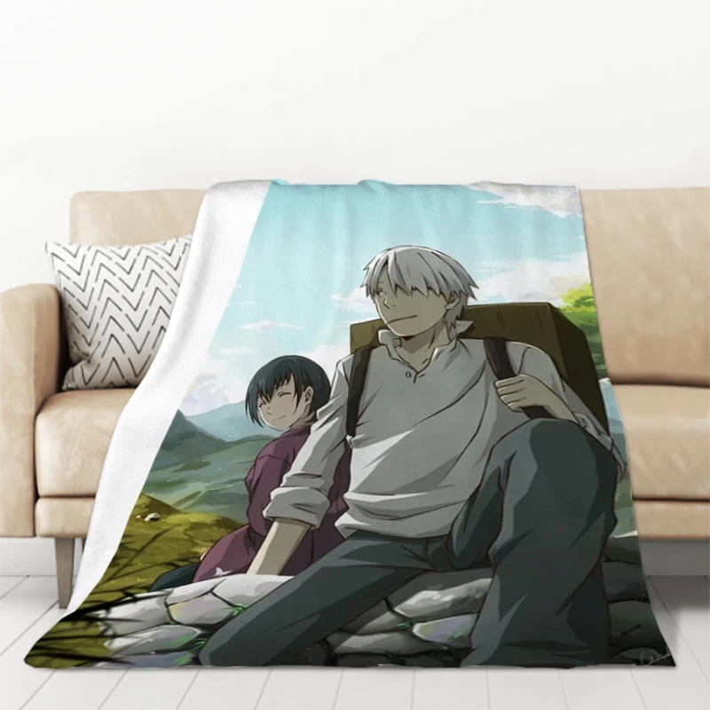 Mushishi Cute Blanket Fluffy Soft Blankets Microfiber Bedding Knee Sofa Fleece Decorative Thick Custom Warm Children's Child