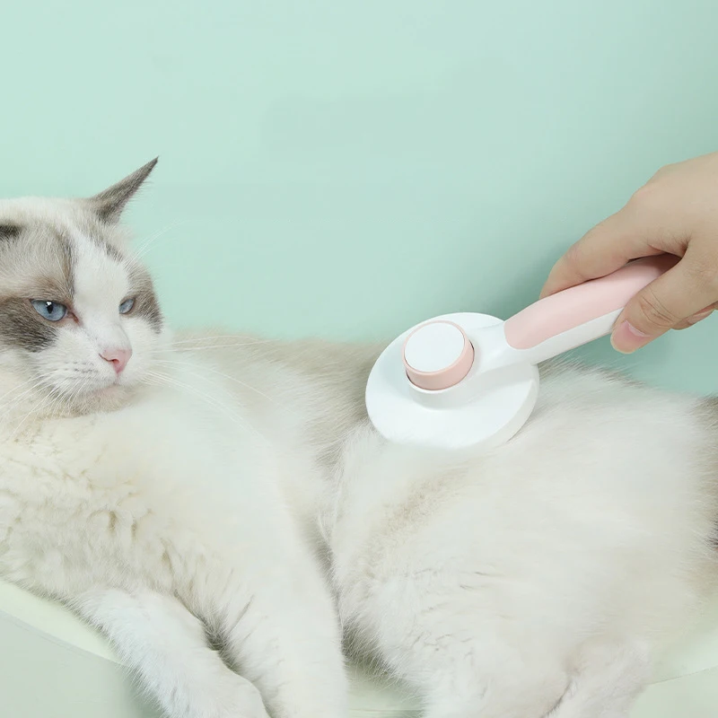 Self Cleaning Slicker Brush for Dog and Cat Removes Undercoat Tangled Hair Massages Particle Pet Comb Improves Circulation